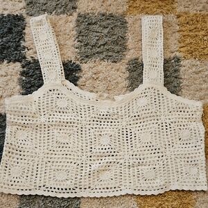 Altar'd State Cropped Crochet Top